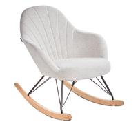 Beliani Rocking Chair Skale Fabric Off-White