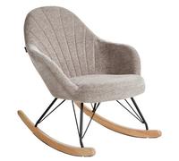 Beliani Rocking Chair Skale Fabric Taupe