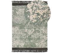 Viscose Area Rug 160 x 230 cm Green and Beige AKARSU