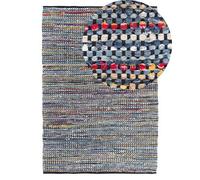 Beliani Rug Alanya Multicolour 140 X 200 Cm Cotton