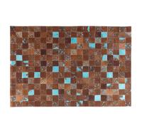 Beliani Rug Aliaga Brown 160 X 230 Cm Leather