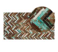 Beliani Rug Amasya Brown 80 X 150 Cm Leather