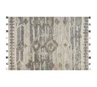 Beliani Rug Aratashen Grey 200 X 300 Cm Wool Kilim