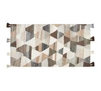 Beliani Rug ARGAVAND Beige 80x150 cm Wool Kilim, Multi