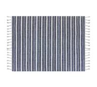 Beliani Rug Bademli Dark Blue 140 X 200 Cm