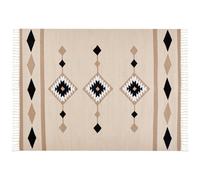 Beliani Rug Berdik Multicolour 160 X 230 Cm Cotton Kilim