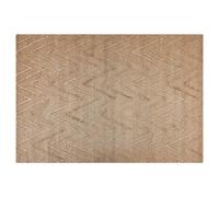 Beliani Rug Daday Beige 140 X 200 Cm Jute