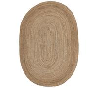 Beliani Rug Demirci Beige 160 X 230 Cm Jute