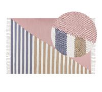Beliani Rug Engiz Multicolour 140 X 200 Cm Wool