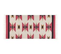 Beliani Rug Garni Multicolour 80 X 150 Cm Cotton Kilim