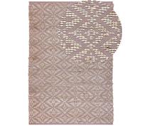 Beliani Rug Gerze Pink 160 X 230 Cm Cotton