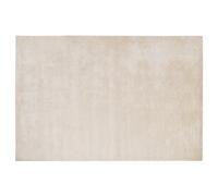 Beliani Rug Gesi Ii Light Beige 140 X 200 Cm Viscose