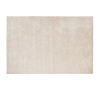 Beliani Rug Gesi Ii Light Beige 160 X 230 Cm Viscose