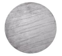 Beliani Rug Gesi Ii Light Grey 140 Cm Viscose