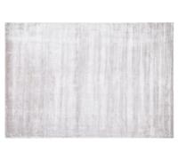 Beliani Rug Gesi Ii Light Grey 140 X 200 Cm Viscose