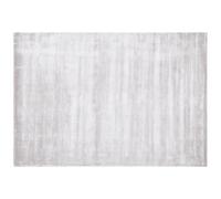 Beliani Rug Gesi Ii Light Grey 160 X 230 Cm Viscose