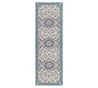 Runner Rug 80 x 240 cm Beige and Blue GORDES