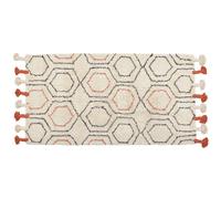 Cotton Area Rug 80 x 150 cm Beige and Orange HAJIPUR