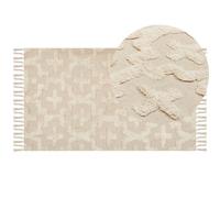 Rug ITANAGAR Beige 80 x 150 cm Cotton