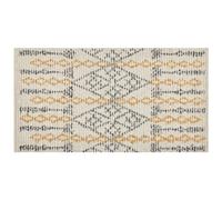 Beliani Rug Kadapa Beige 80 X 150 Cm Cotton