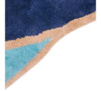 Beliani Rug Kanrach Navy Blue 200 X 200 Cm Viscose