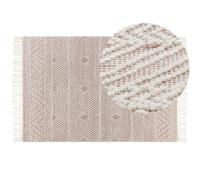 Rug KESTEL Brown Beige 160 x 230 cm Wool