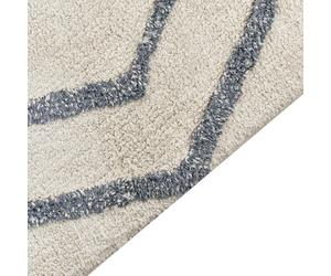 Beliani Rug Menderes Light Blue 160 X 230 Cm Cotton
