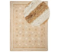 Beliani Rug Mengen Beige 300 X 400 Cm Jute