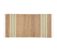 Beliani Rug Mirza Olive Green 80 X 150 Cm Jute