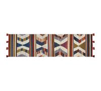 Beliani Rug Mrgashat Multicolour 80 X 300 Cm Wool Kilim