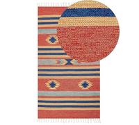 Cotton Kilim Area Rug 80 x 150 cm Multicolour HATIS