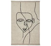 Beliani Rug Nuru Light Beige 160 X 230 Cm Cotton
