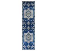 Beliani Rug Parvakadli Blue 80 X 300 Cm