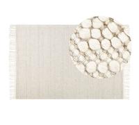 Beliani Rug Pertek Beige 160 X 230 Cm Wool