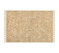 Beliani Rug Sanliurfa Sand Beige 140 X 200 Cm Cotton