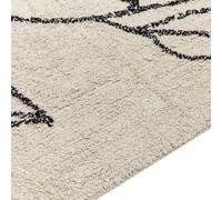 Beliani Rug Sazli Beige 160 X 230 Cm Cotton