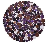 Beliani Rug Sorgun Violet 140 Cm Leather