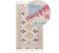 Beliani Rug Terkos Multicolour 80 X 150 Cm Jute