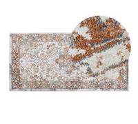 Beliani Rug Vayk Brown Beige 80 X 150 Cm