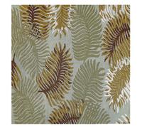 Beliani Wool Area Rug 200 X 200 Cm Plant Motif Vize