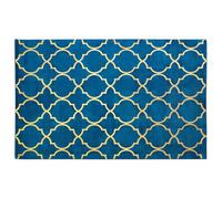 Rug YELKI Blue 140 x 200 cm Viscose