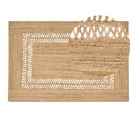 Beliani Rug Yenikoy Beige 200 X 300 Cm Jute
