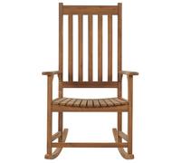 Beliani Rustic Acacia Rocking Chair Light Brown 66 X 77 X 110 Cm