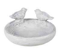 Beliani Rustic Bird Bath Mamou Bird Grey