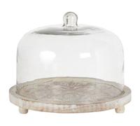 Beliani Rustic Cake Stand Fajum Light Wood