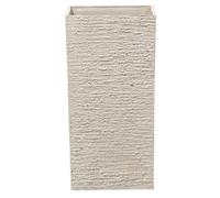 Beliani Flower Planter Tall Stone Garden Plant Pot Indoor Outdoor 30x60 cm Beige Gaza