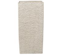 Beliani Plant Pot 40 X 40 X 81 Cm Beige Gaza