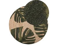 Beliani Rustic Rug Incik Beige 140 Cm Jute