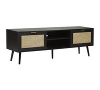 Beliani TV Stand OPOCO Black, Black