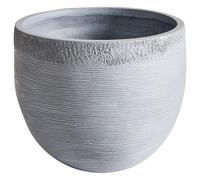Beliani Scandinavian Plant Pot Zakros 38 Cm Grey